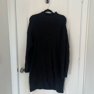 Old Navy Black Turtleneck Sweater Dress